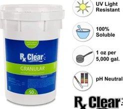 Rx Clear Stabilized Granular Chlorine 1200 lbs for Pools and Spas