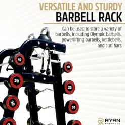 RYAN SHERWOOD Barbell Storage Rack Black