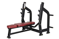 Ryan Sherwood Olympic Bench Chest Press with 4 Long External Storage Weight Horns Black