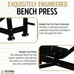 RYAN SHERWOOD Olympic Decline Bench Press Black
