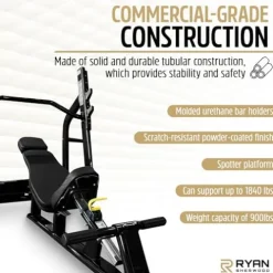 RYAN SHERWOOD Olympic INCLINE BENCH PRESS Black