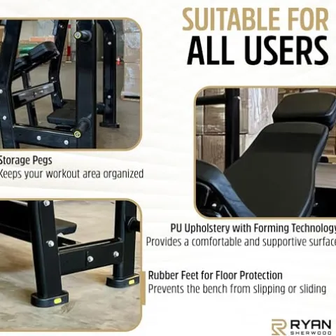 RYAN SHERWOOD Olympic INCLINE BENCH PRESS Black