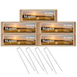 Sandbaggy 9 Inch Extra Long Landscape Staples – Heavy Duty Fabric Pins for Garden & Lawn (5,000 Staples)