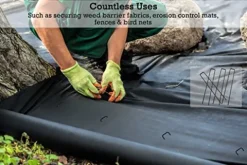 Sandbaggy 9 Inch Extra Long Landscape Staples (11 Gauge) – Heavy Duty Fabric Pins for Garden & Lawn – 10,000 Count