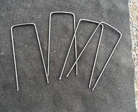 Sandbaggy 2 Inch Extra Wide Landscape Staples 9 Gauge Heavy Duty Silver (5000 Staples)