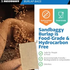 Sandbaggy Burlap Bags 22″ x 36″ Food Grade Pack of 500 Brown