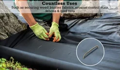 Sandbaggy 20,000-Count Rust-Free 6-Inch Galvanized Landscape Staples