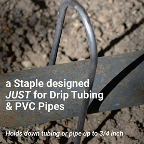 Sandbaggy Round Top 6-Inch Landscape Staples for Ground Cover & Drip Irrigation (10,000 Staples)