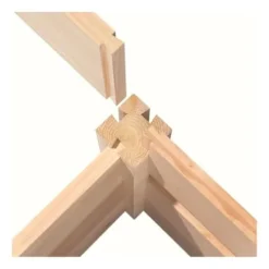 Saranya 18″ Rustic Natural Wood Cedar Raised Bed Planter Box Natural Wood