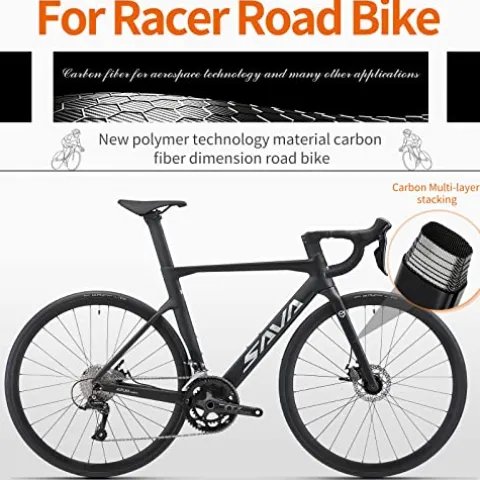 SAVADECK Carbon Disc Road Bike Black