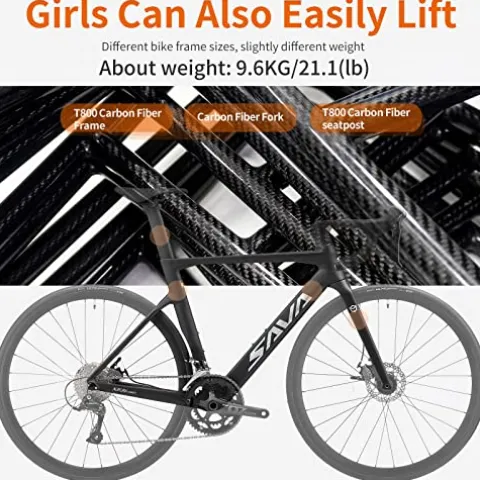 SAVADECK Carbon Disc Road Bike Black