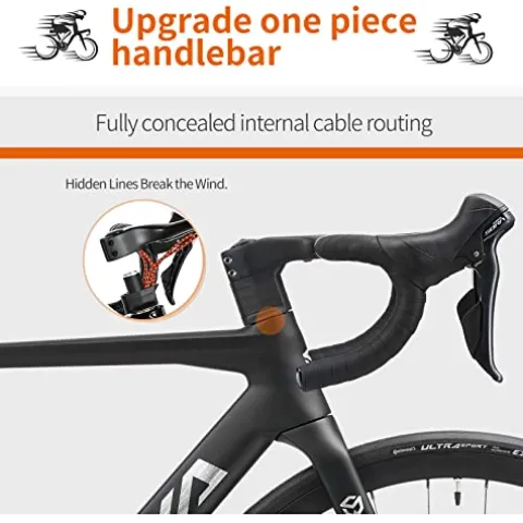 SAVADECK Carbon Disc Road Bike Black