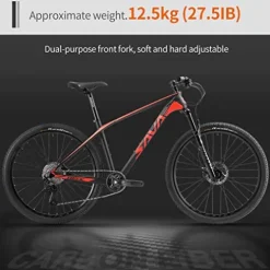 SAVADECK Carbon Fiber Mountain Bike 27.5×17 Black Blue