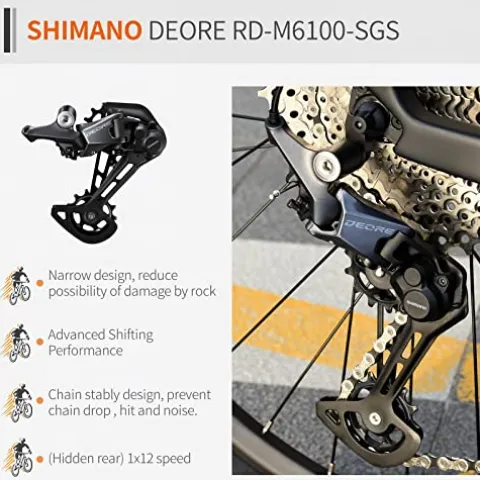 SAVADECK Carbon Fiber Mountain Bike 27.5×17 Black Blue