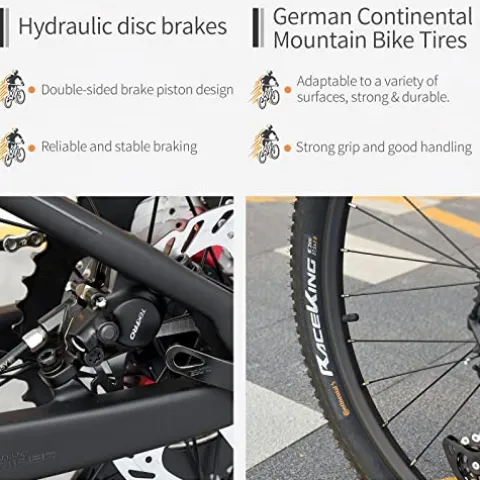 SAVADECK Carbon Fiber Mountain Bike 27.5×17 Black Blue