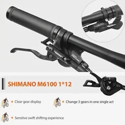 SAVADECK Carbon Fiber Mountain Bike DEORE 12-Speed Glossy Black