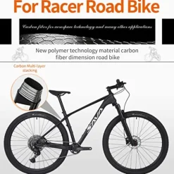 SAVADECK Carbon Fiber Mountain Bike Shimano 11-Speed White