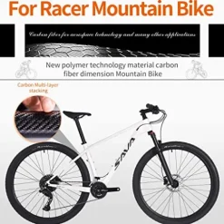 SAVADECK Carbon Fiber Mountain Bike White