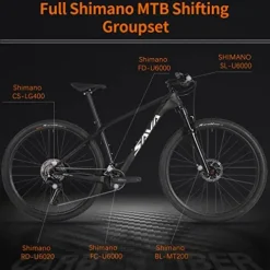 SAVADECK Carbon Fiber Mountain Bike White