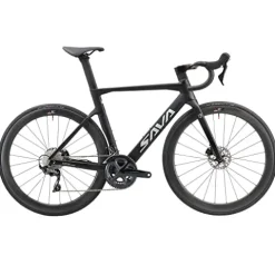 SAVADECK Carbon Fiber Road Bike ULTEGRA R8000 R8020 Disc Brake Thru Axle System Black White