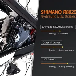 SAVADECK Carbon Fiber Road Bike ULTEGRA R8000 R8020 Disc Brake Thru Axle System Black White