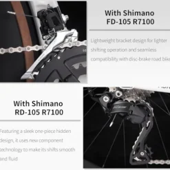 SAVADECK Carbon Fibre Road Bike White