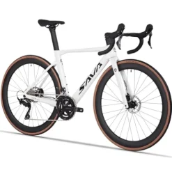 SAVADECK Carbon Fibre Road Bike Shimano R7120 White