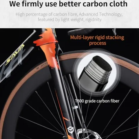 SAVADECK Carbon Fibre Road Bike Aurora-Green