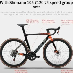 SAVADECK Carbon Fibre Road Bike Aurora-Green