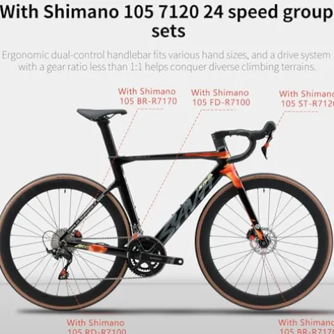 SAVADECK Carbon Fibre Road Bike Aurora-Green