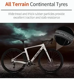 SAVADECK Carbon Gravel Road Bike White