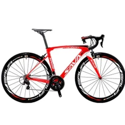 SAVADECK Carbon Road Bike HERD6.0 T800 Carbon Fiber 700C with Shimano 105 22 Speed Groupset Red White