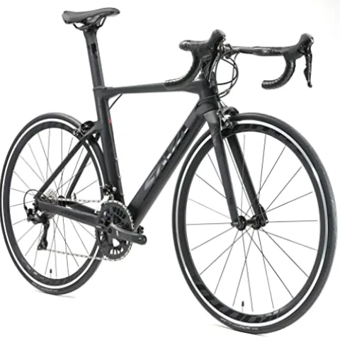 SAVADECK Carbon Road Bike Windwar5.0 with Shimano 105 40-Speed Groupset, Ultra-Light Bicycle New Black