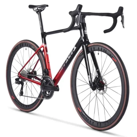 SAVADECK Carbon Road Bike Ultegra Di2 8170 Groupset Black Red