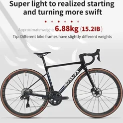 SAVADECK Carbon Road Bike Ultegra Di2 8170 Groupset Black Red