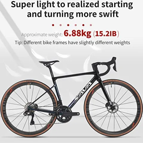 SAVADECK Carbon Road Bike Ultegra Di2 8170 Groupset Black Red