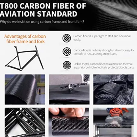 SAVADECK Carbon Road Bike White