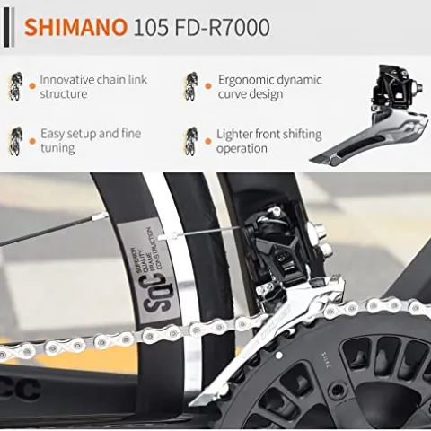 SAVADECK Carbon Road Bike White