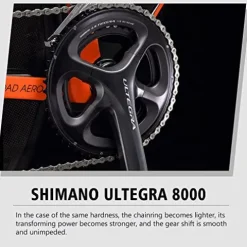 SAVADECK Carbon Road Bike 700C Carbon Frame Racing Bicycle with R8000 22 Speed GroupSet, 25C Tire (Black 54cm)