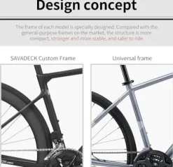 SAVADECK Carbon Road Bike Lightweight 24-Speed Black