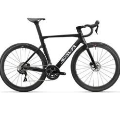 SAVADECK Carbon Road Bike T800 Carbon Fiber Frame 700C Racing Bicycle Shimano 105 R7000 22 Speed Groupset Mechanical Disc Brake Black White