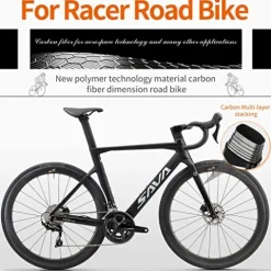 SAVADECK Carbon Road Bike T800 Shimano 105 R7000 22-Speed White