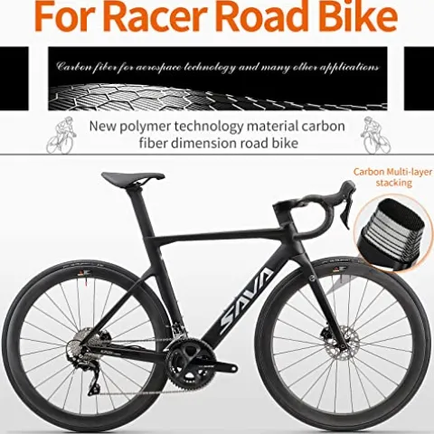 SAVADECK Carbon Road Bike T800 Shimano 105 R7000 22-Speed White