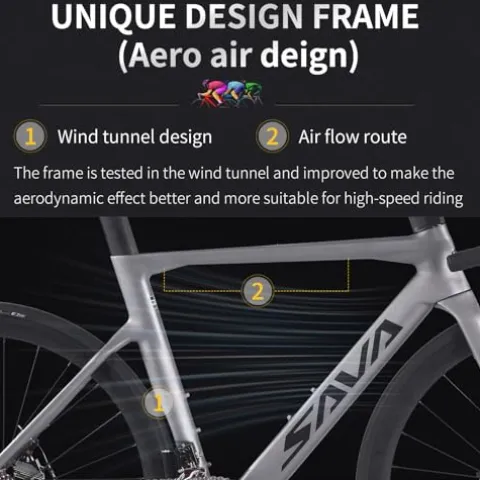 SAVADECK Carbon Road Bike Grey