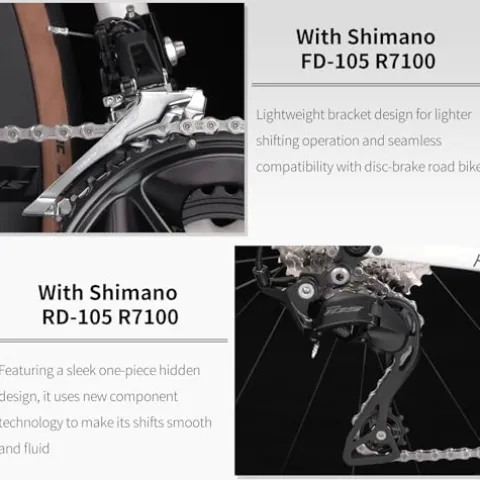 SAVADECK Carbon Road Bike White