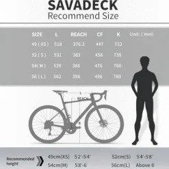 SAVADECK Carbon Road Bike White