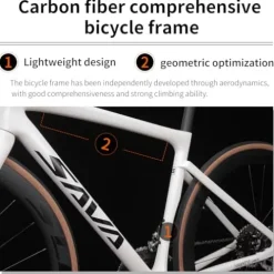 SAVADECK Carbon Road Bike White