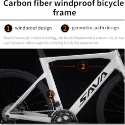 SAVADECK Carbon Road Bike Black