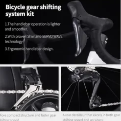 SAVADECK Carbon Siber Road Bike 24-Speed Shimano Ultegra Di2 8170 Black 54cm