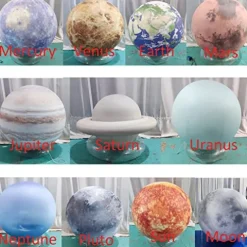 SAYOK Inflatable Solar System Planet Balloons Set with Air Pump 11 Balloons